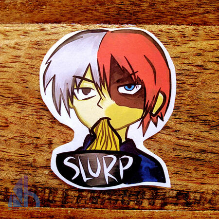 Slurping Todoroki Sticker